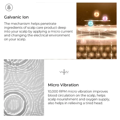 TIME MACHINE GOLDEN BRUSH – Scalpcare device for hair growth and hair fall treatment
