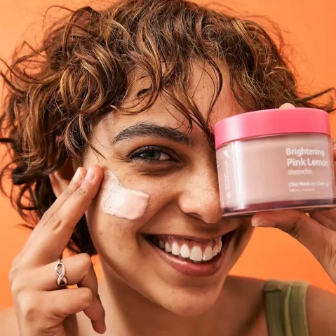 GLAM UP Brightening Pink Lemon Clay Mask