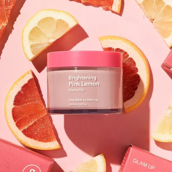GLAM UP Brightening Pink Lemon Clay Mask