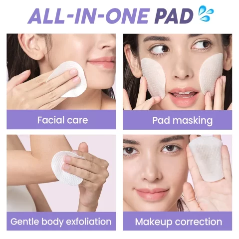 GLAM UP Firm Hydrating Bakuchiol Toner Pads Soft (65 Pads)