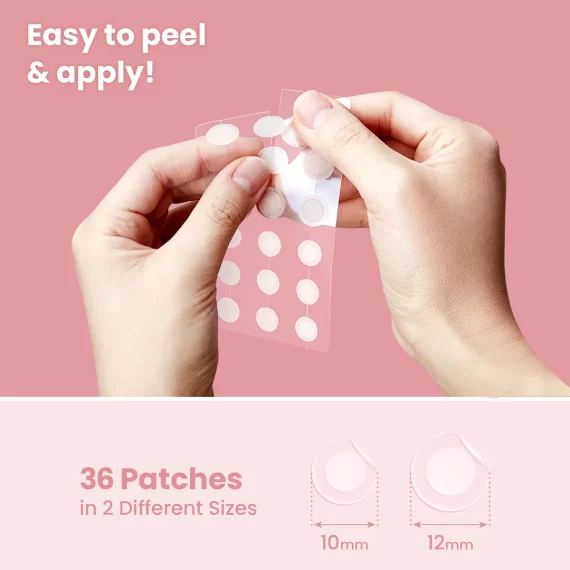 GLAM UP Hydrocolloid Blemish Pimple Zit Patches | Acne Patches (Pack of 3)