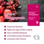 GLAM UP Sheet Mask Firming Pomegranate (10 sheets) - Strengthen Skin Barrier