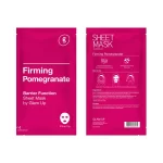 GLAM UP Sheet Mask Firming Pomegranate (10 sheets) - Strengthen Skin Barrier