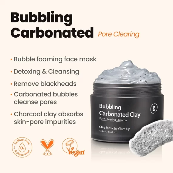 GLAM UP Bubbling Carbonated Clay Mask