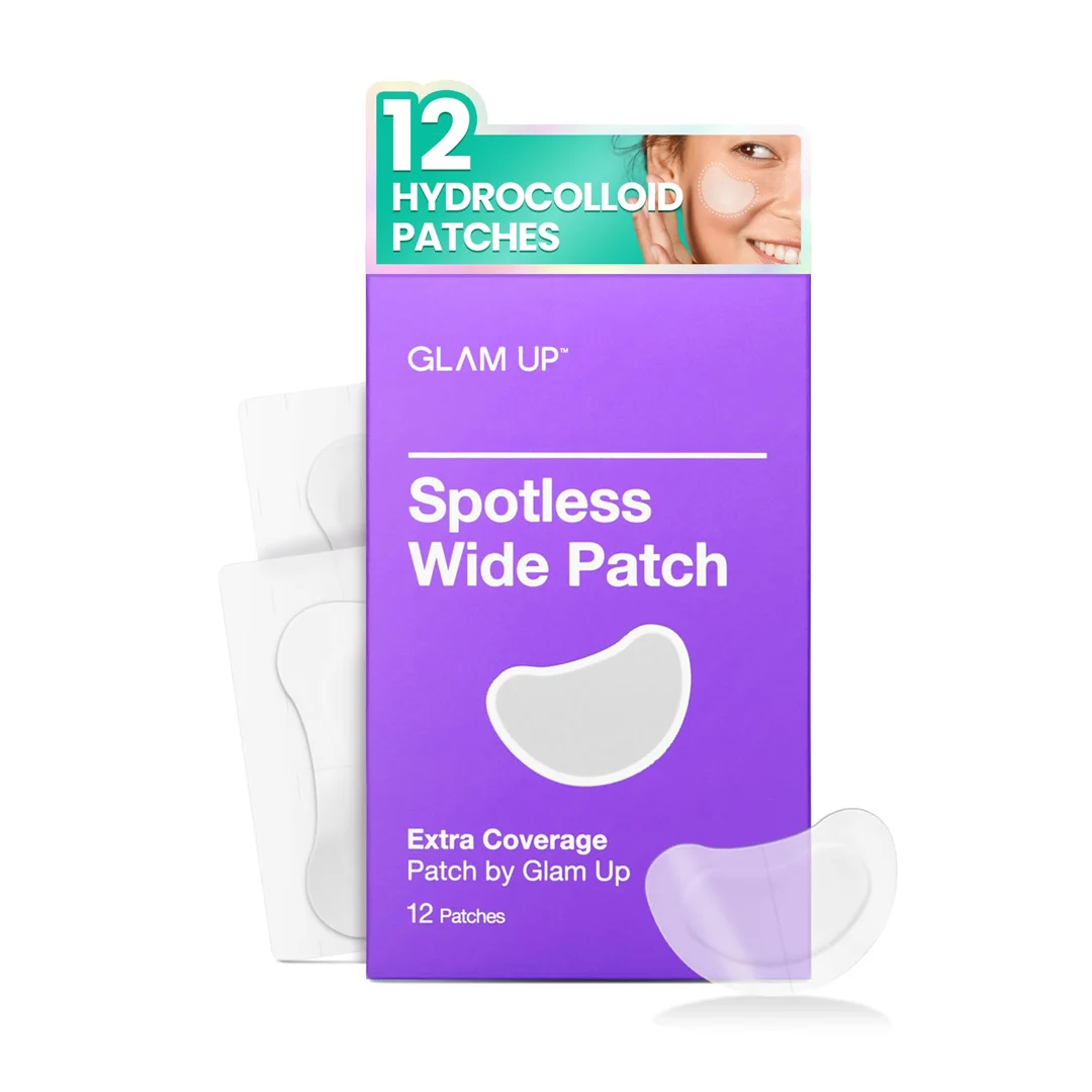 GLAM UP Spotless Hydrocolloid Pimple Patch XL Band (12count)