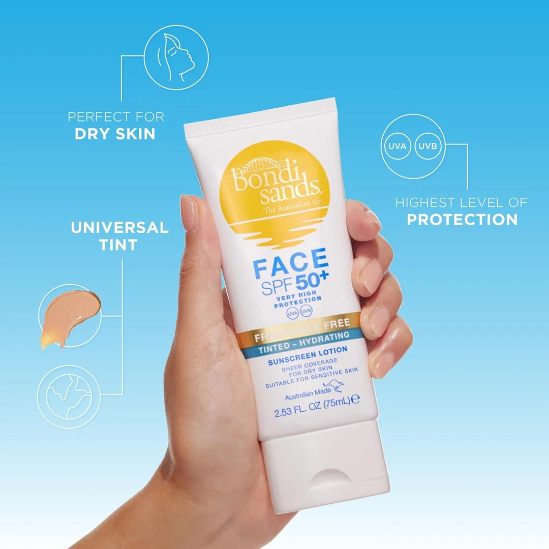 BONDI SANDS SPF Fragrance Free 50+ Face Tinted - Hydrated 75ml