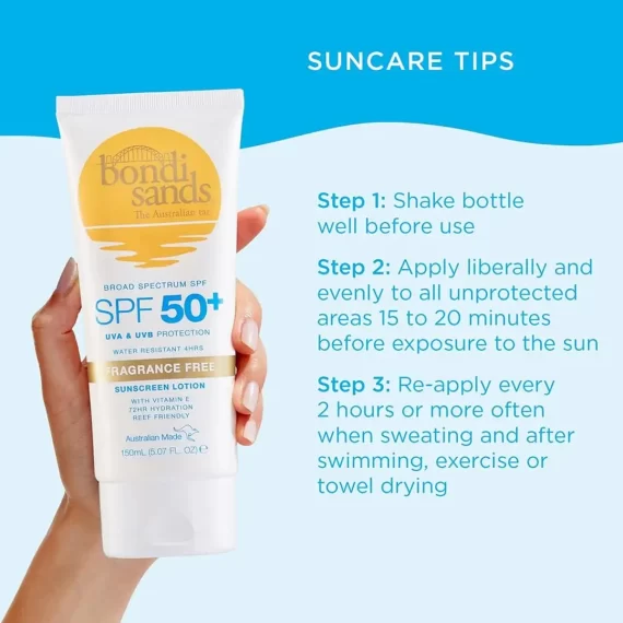 BONDI SANDS Sunscreen Lotion Spf50+ Fragrance Free 150ml