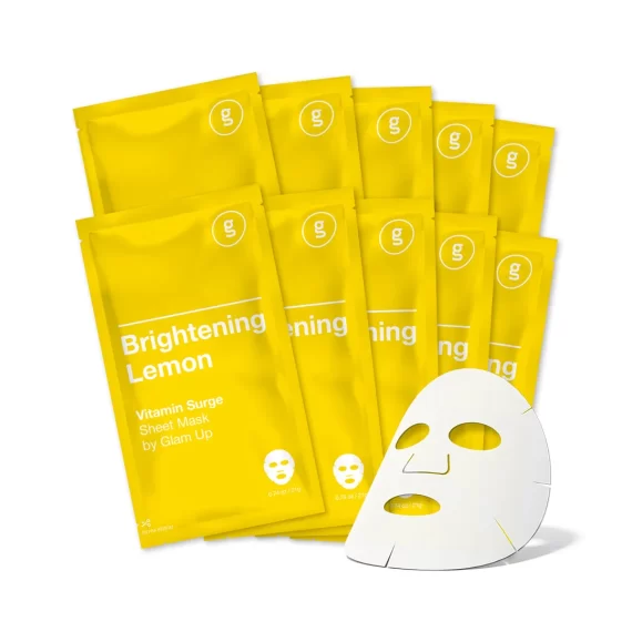 GLAM UP Sheet Mask Brightening Lemon (10 sheets)