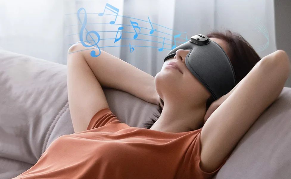 RENPHO Sleep Headphones Sleep Mask with Bluetooth Headphones