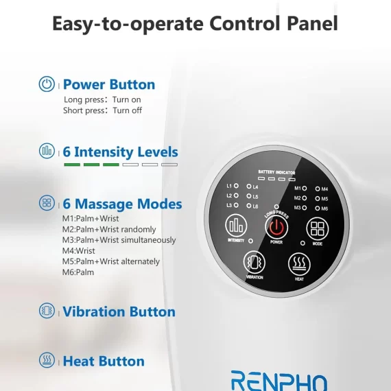 RENPHO Hand Massager with Heat