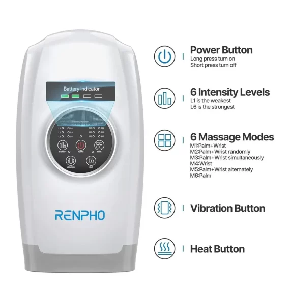 RENPHO Hand Massager with Heat