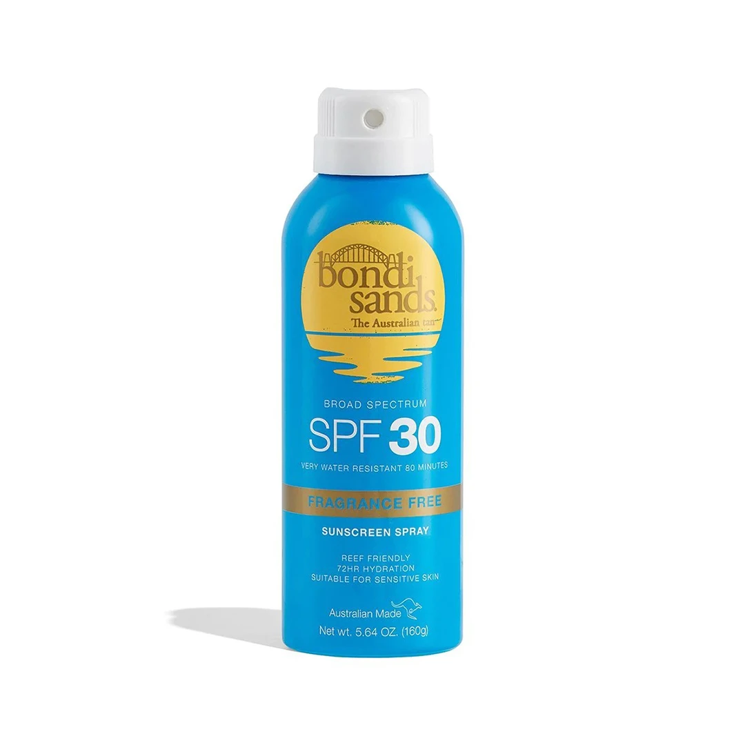 BONDI SANDS Fragrance Free Aerosol Mist Spray SPF 30 - Blue