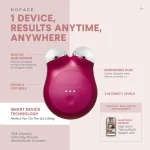 NuFACE MINI+ Smart Advanced Facial Toning Device (Velvet Rose)