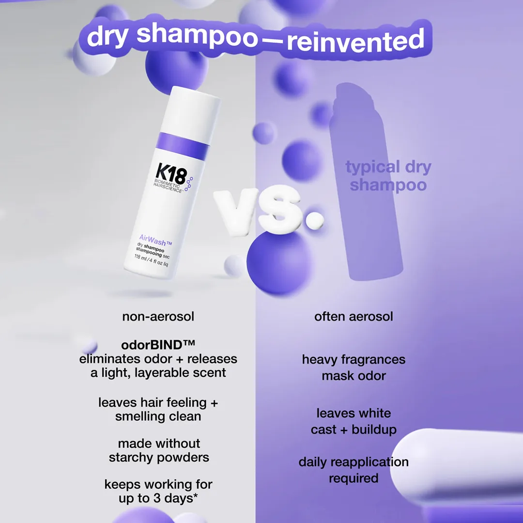 K18 Airwash Dry Shampoo - 118ml