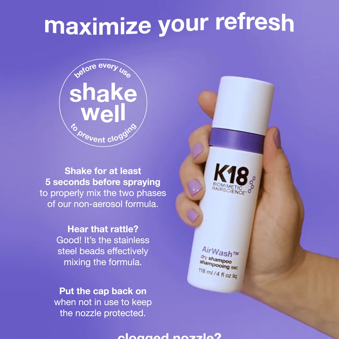 K18 Airwash Dry Shampoo - 118ml