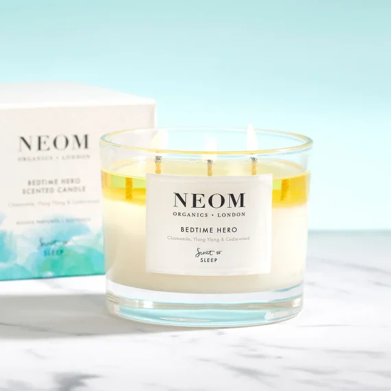 NEOM Bedtime Hero 3 wick Candle