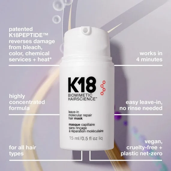 K18 Biomimetic Hairscience Peptide Prep Detox Shampoo and Hair Mask Duo