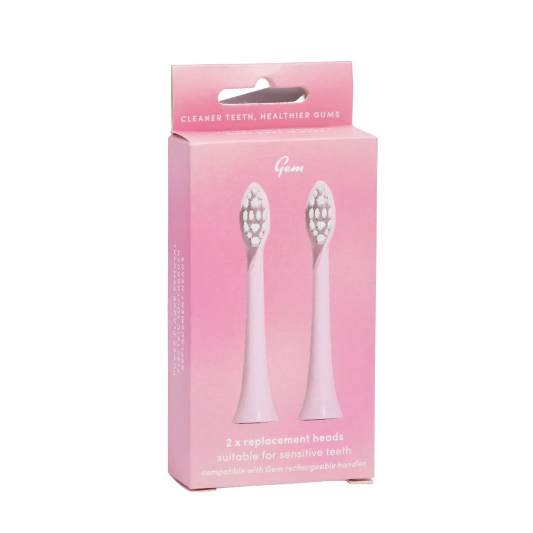 GEM Electric Toothbrush Replacement Heads-Coconut