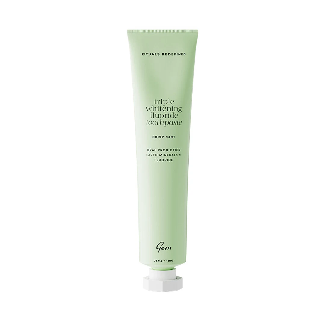 GEM Triple Whitening Toothpaste 100g - Fluoride Mint