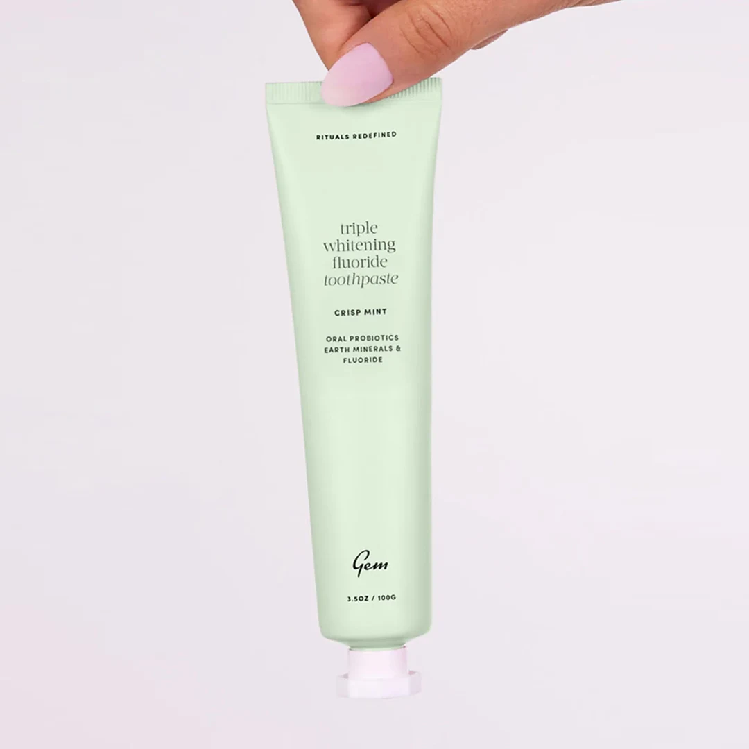 GEM Triple Whitening Toothpaste 100g - Fluoride Mint