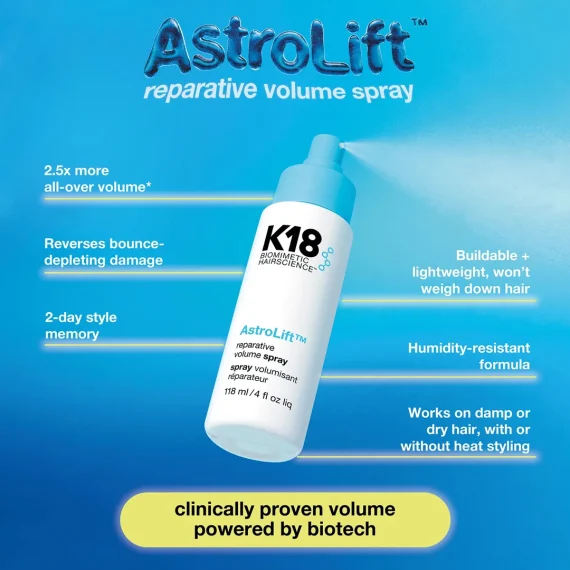 K18 AstroLift Reparative Volume Spray 118ml