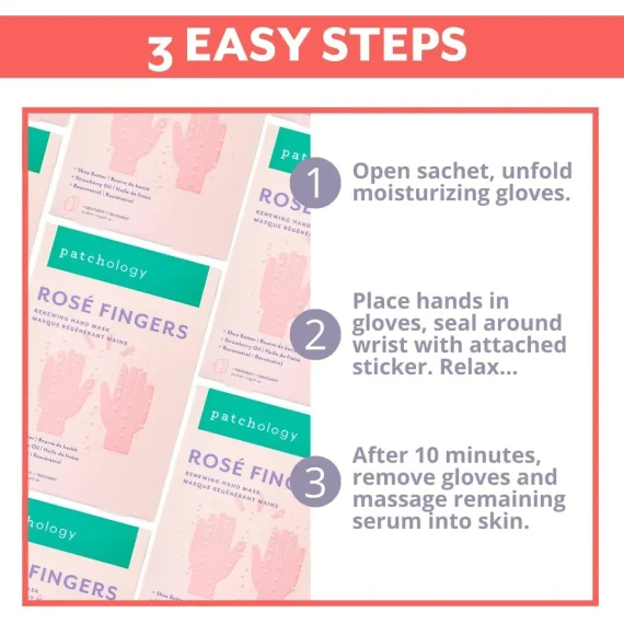 PATCHOLOGY Rosé Fingers - Renewing Hand Mask