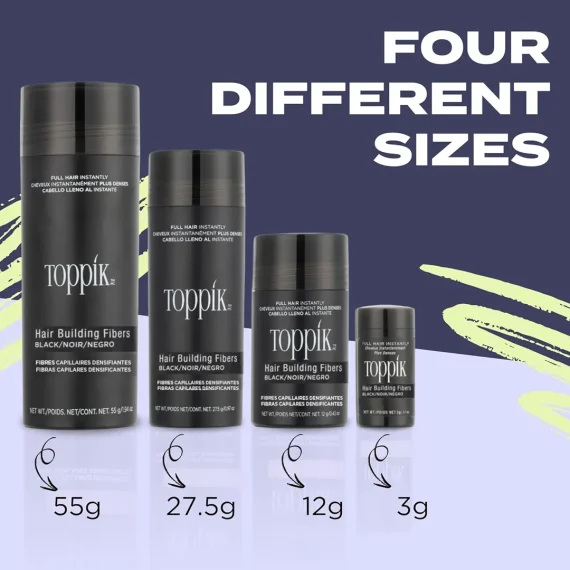 TOPPIK Hair Building Fibers Black 12g