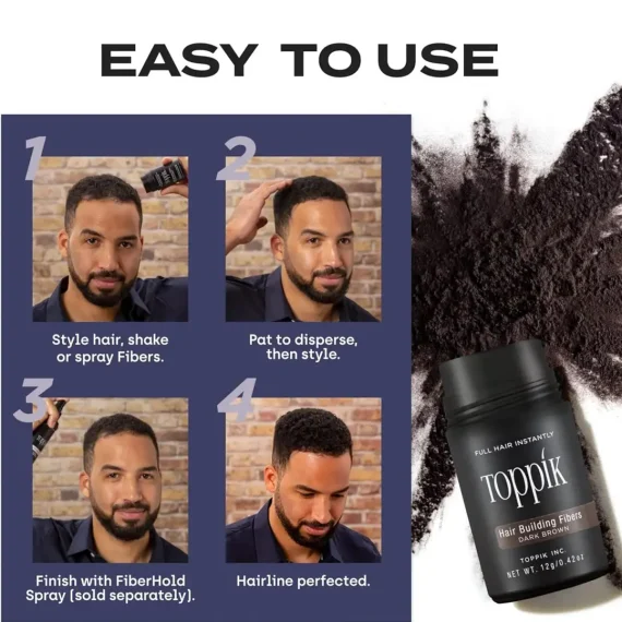 TOPPIK Hair Building Fibers Black 12g