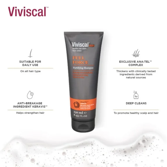 VIVISCAL Full Force Fortifying Shampoo Men 250ml
