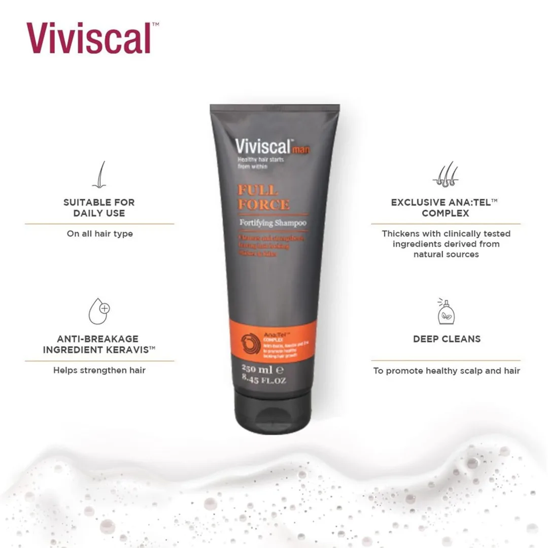 VIVISCAL Full Force Fortifying Shampoo Men 250ml