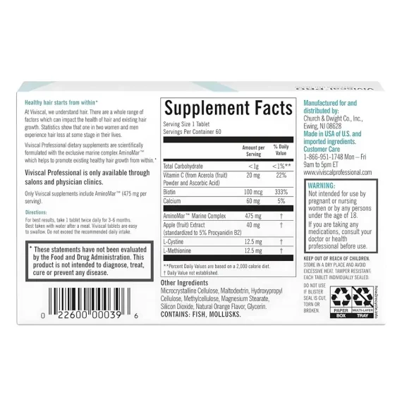 VIVISCAL Professional 60 Tabs