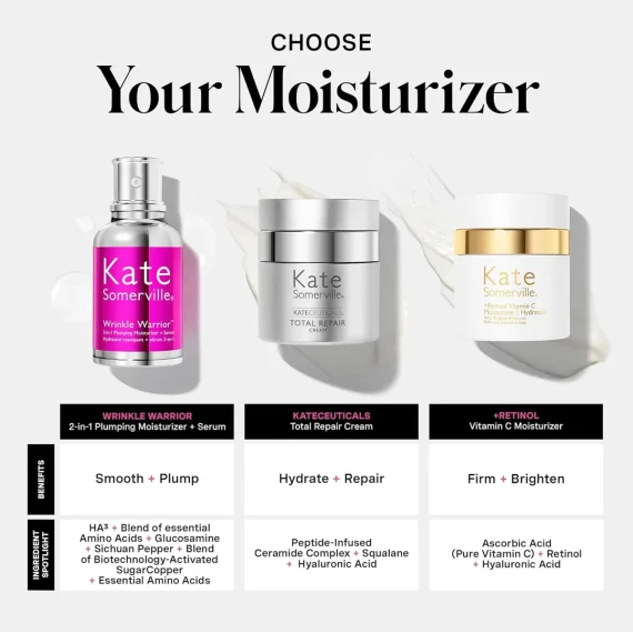KATE SOMERVILLE Wrinkle Warrior 2-in-1 Plumping Moisturizer + Serum - 50 ml