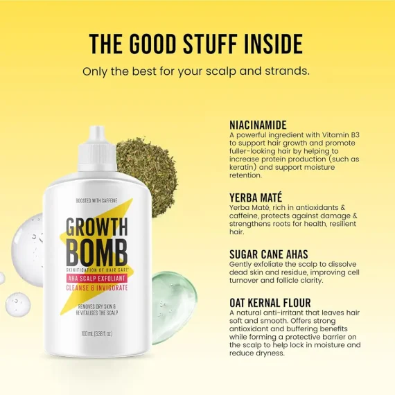 Growth Bomb Hair Scalp AHA exfoliant 100ml