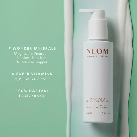 NEOM Energy Burst Mineral Body Milk 200ml
